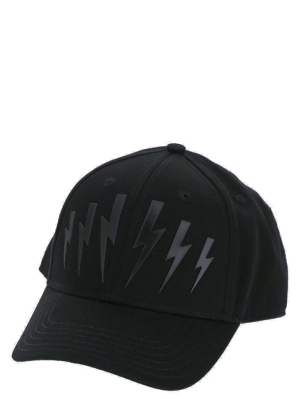 Neil Barrett Logo Print Baseball Cap