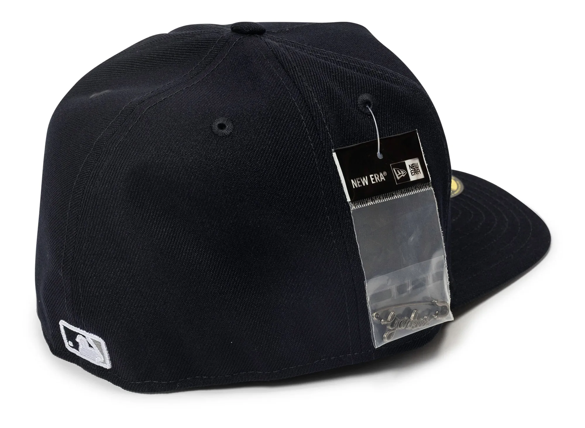 New Era Script Safety Pin New York Yankees Fitted Hat xld