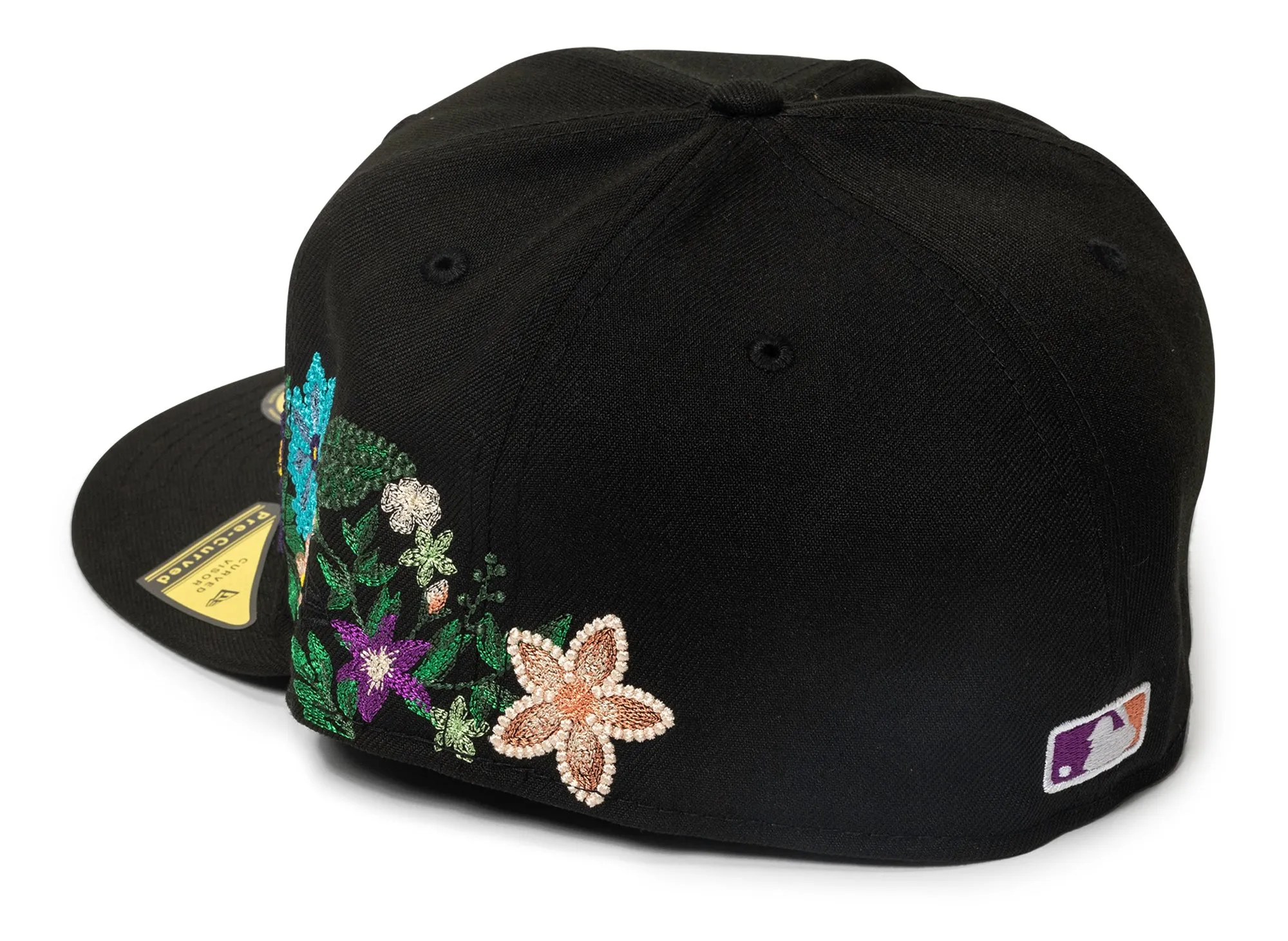 New Era Tonal Florals Houston Astros Fitted Hat in Black