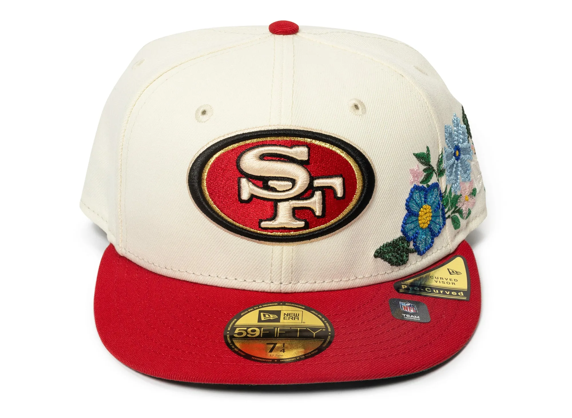 New Era Tonal Florals San Francisco 49ers Fitted Hat xld