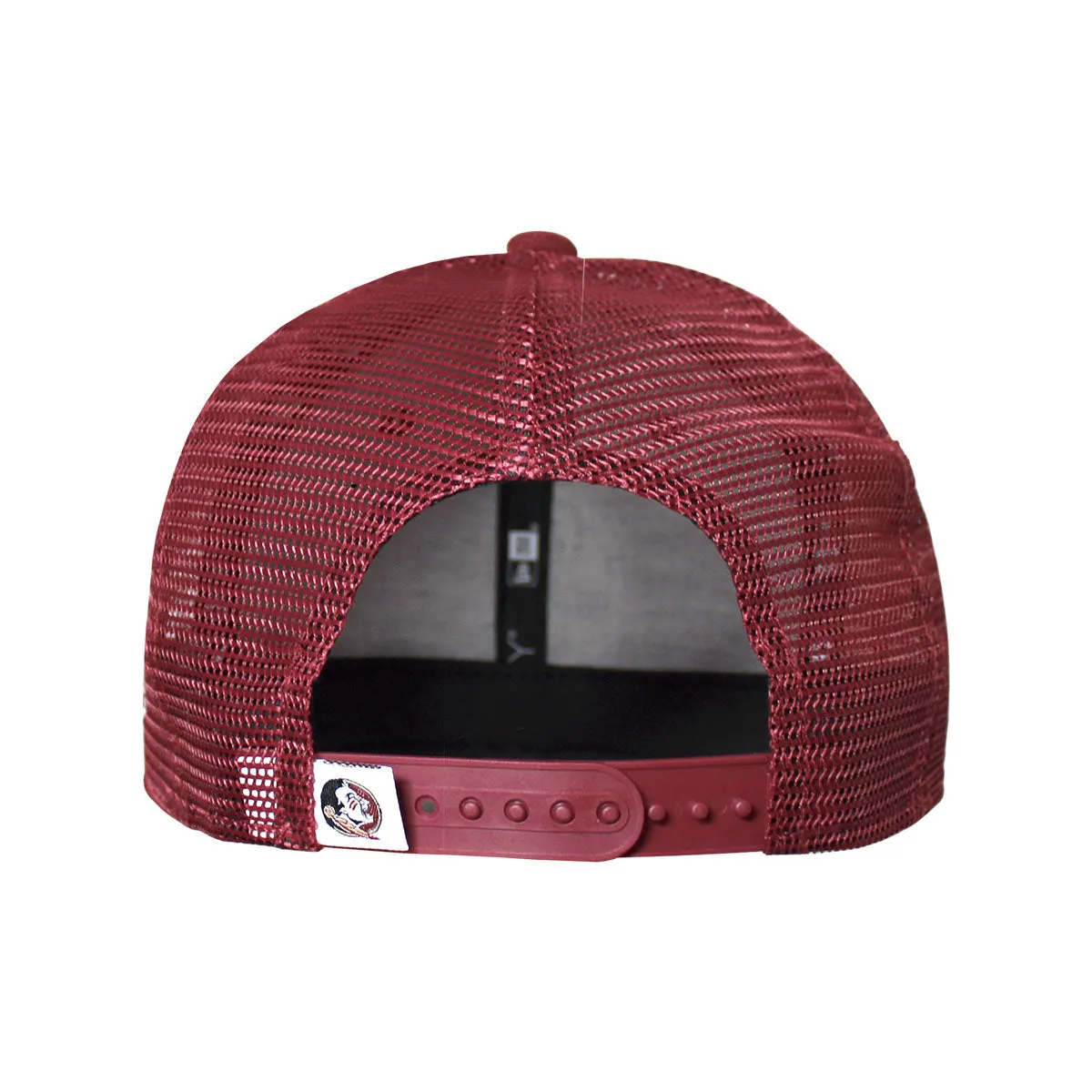 New Era Youth Seminole Logo Flat Bill Snapback Cap - Garnet