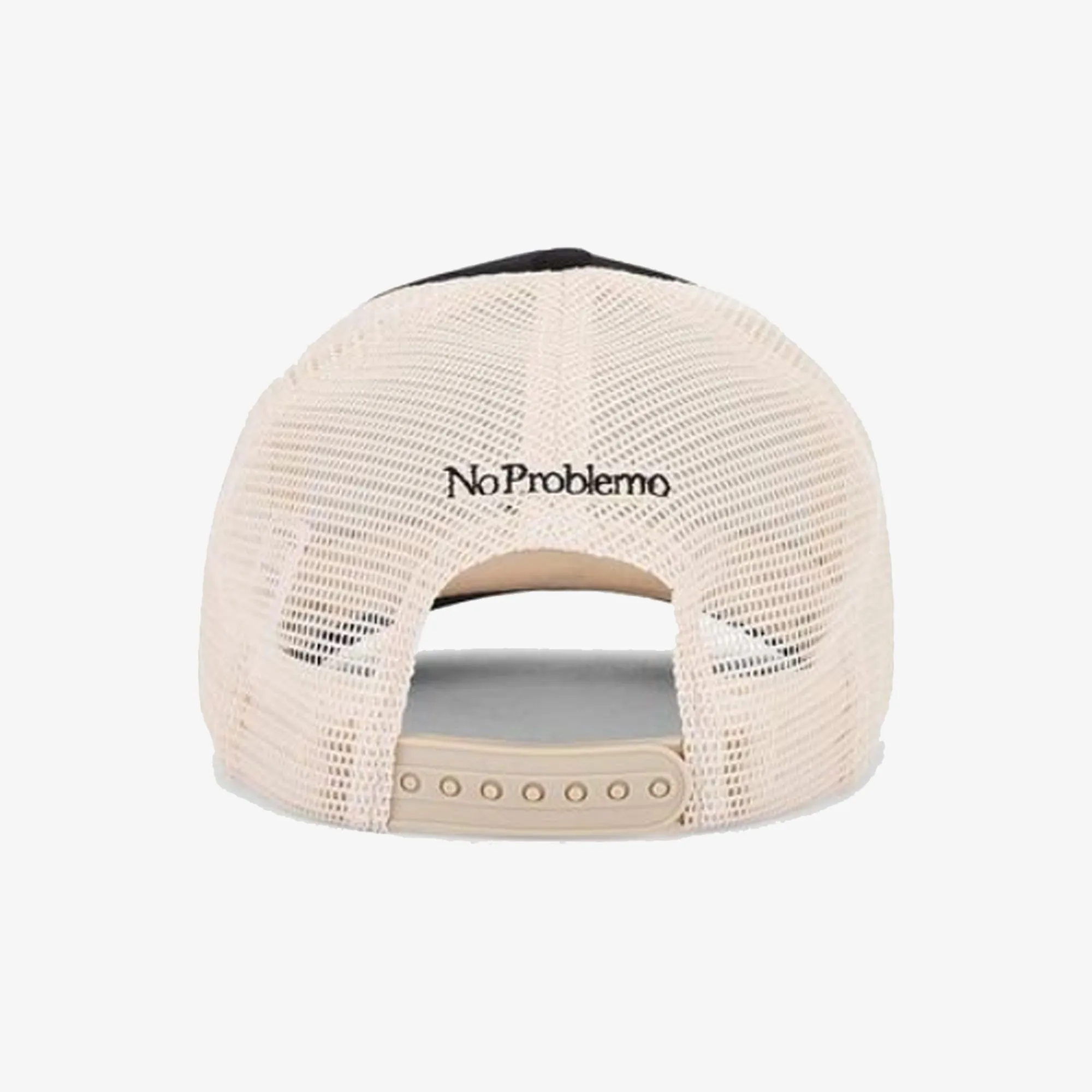 NO PROBLEMO | NO FEELINGS TRUCKER CAP { BLACK/WHITE