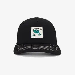 NO PROBLEMO | NO FEELINGS TRUCKER CAP { BLACK/WHITE