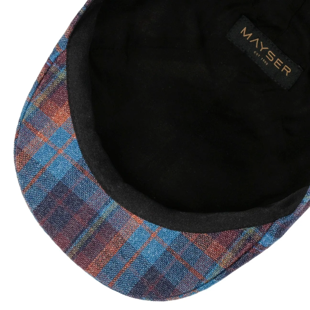 Paddy New Check Flat Cap by Mayser