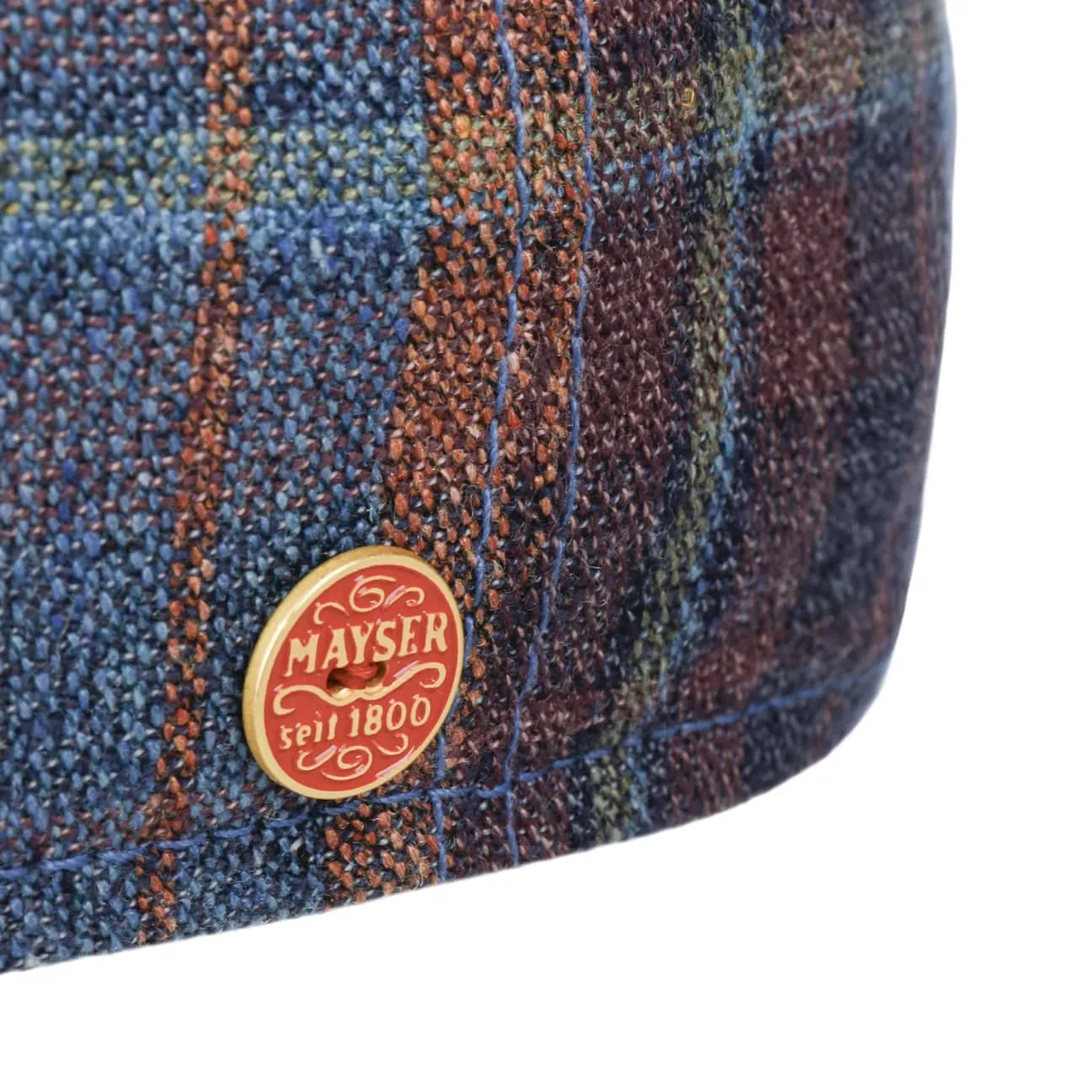 Paddy New Check Flat Cap by Mayser