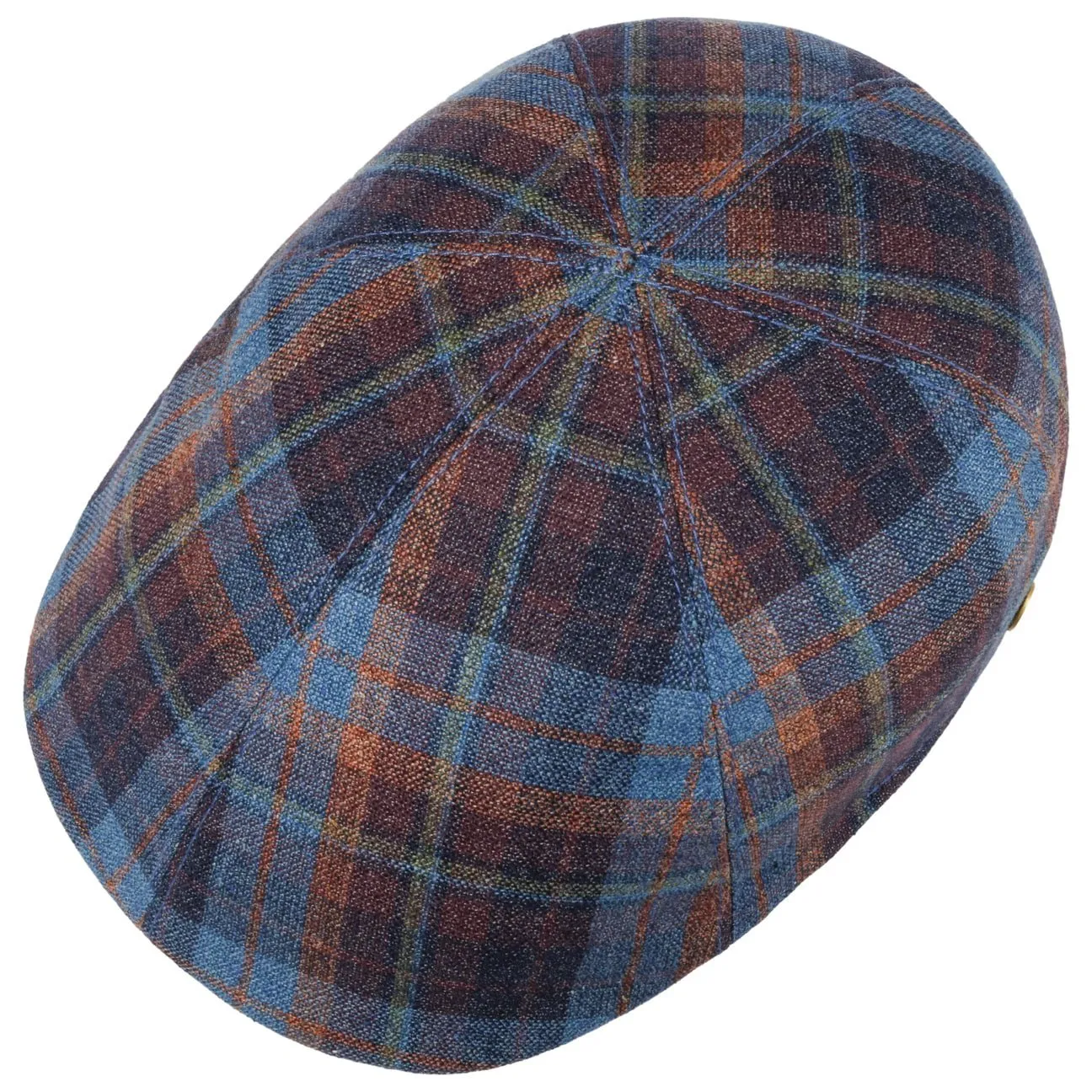 Paddy New Check Flat Cap by Mayser
