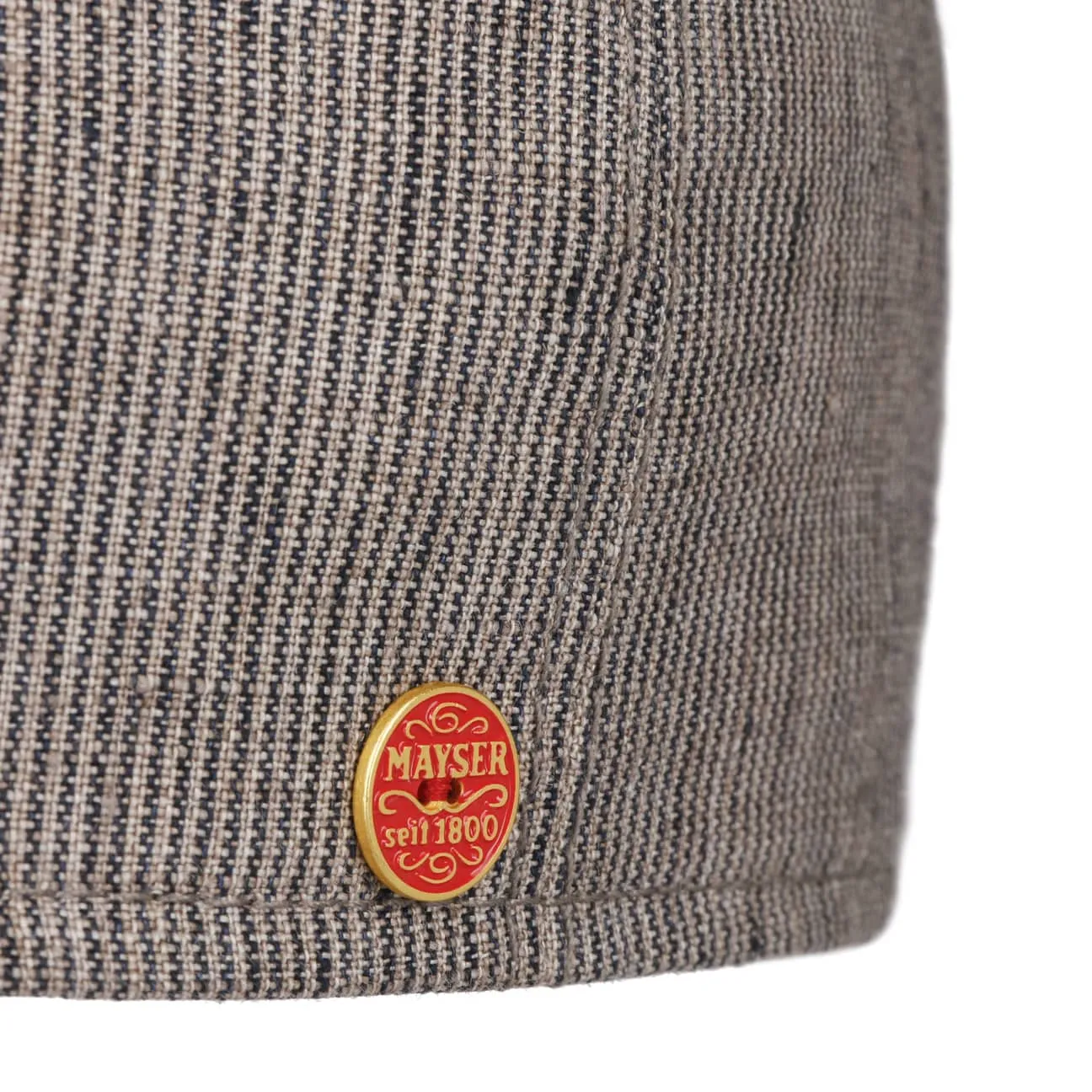 Paddy Stripes Flat Cap by Mayser