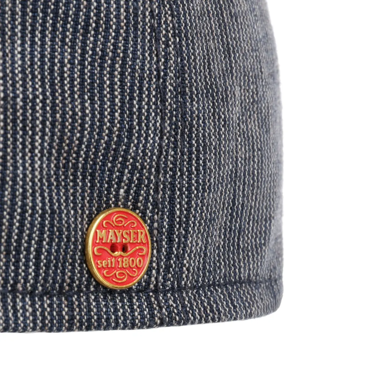 Paddy Stripes Flat Cap by Mayser