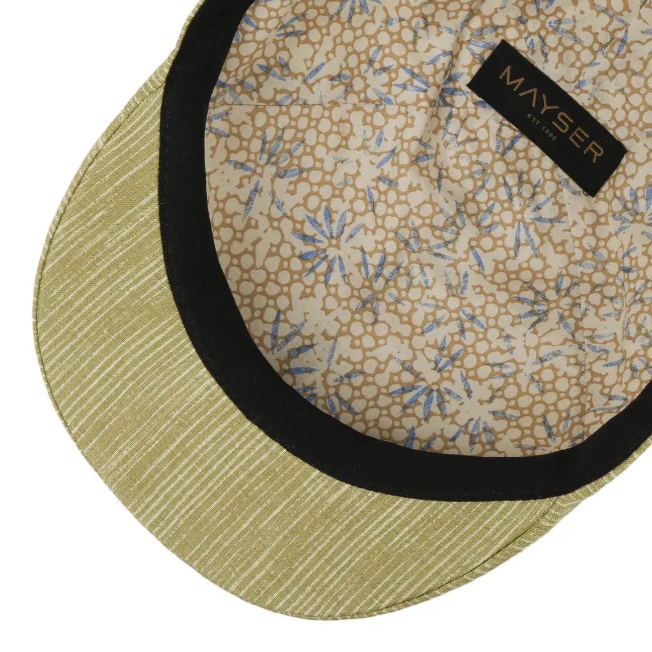 Paddy Stripes Flat Cap by Mayser