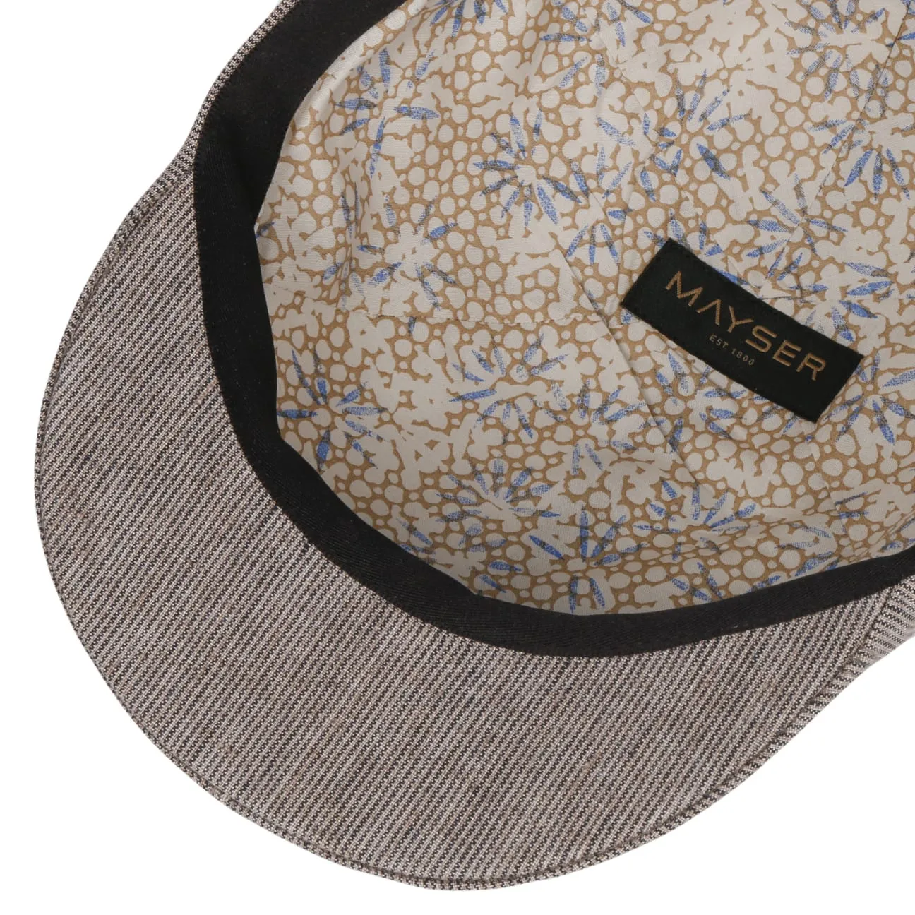 Paddy Stripes Flat Cap by Mayser