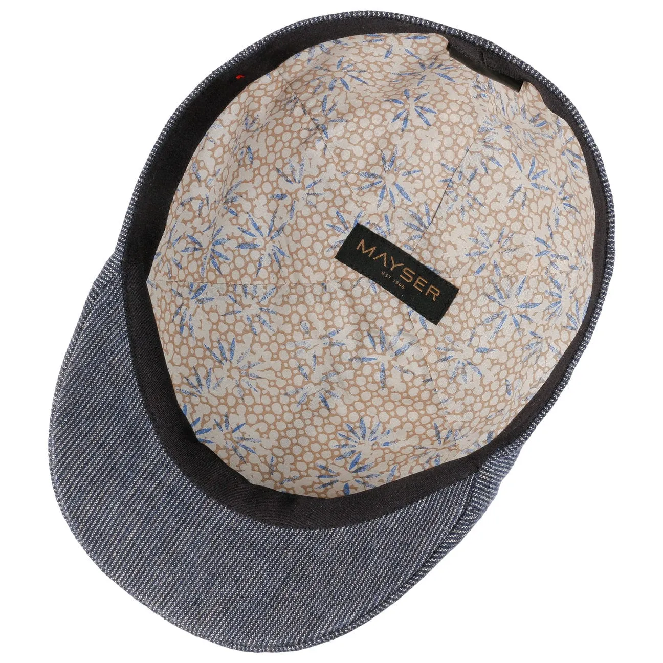 Paddy Stripes Flat Cap by Mayser