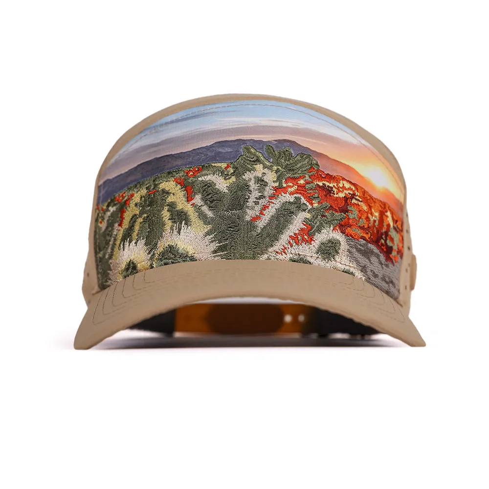 Performance Snapback | Cacti Bloom | Light Khaki