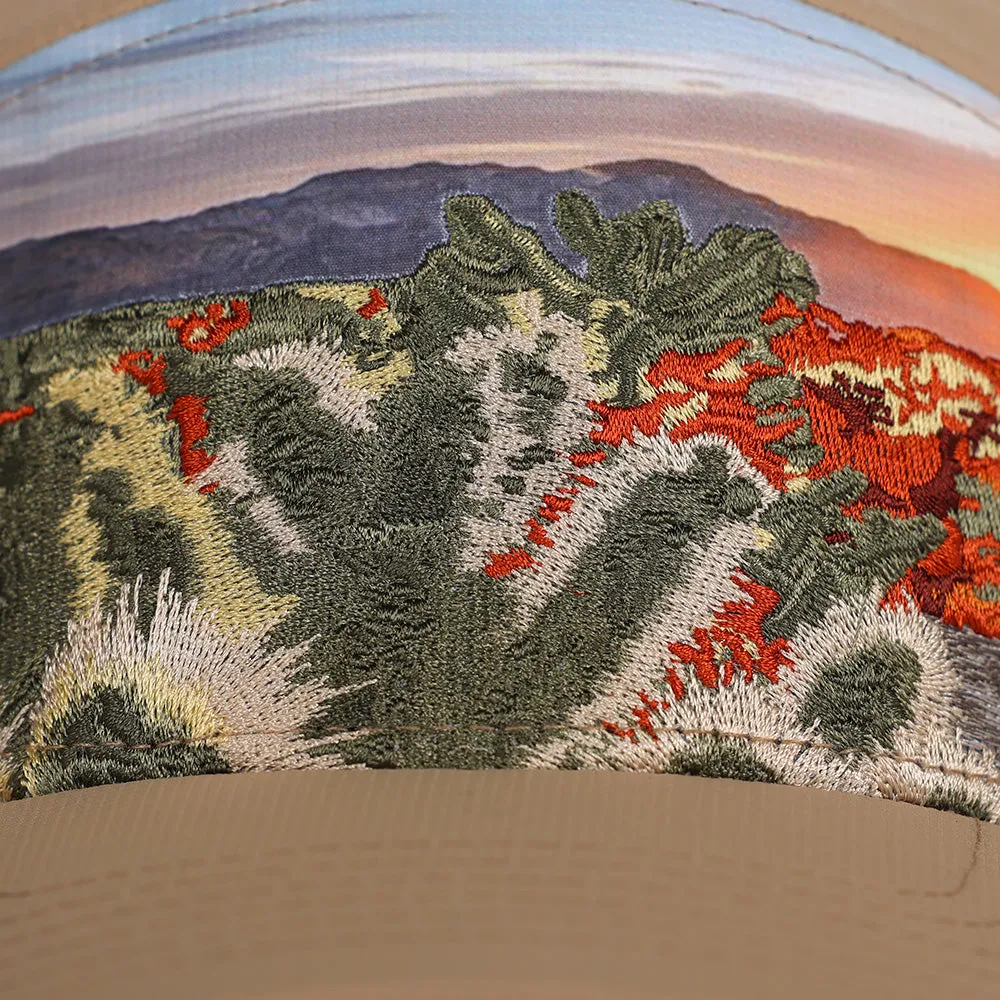 Performance Snapback | Cacti Bloom | Light Khaki
