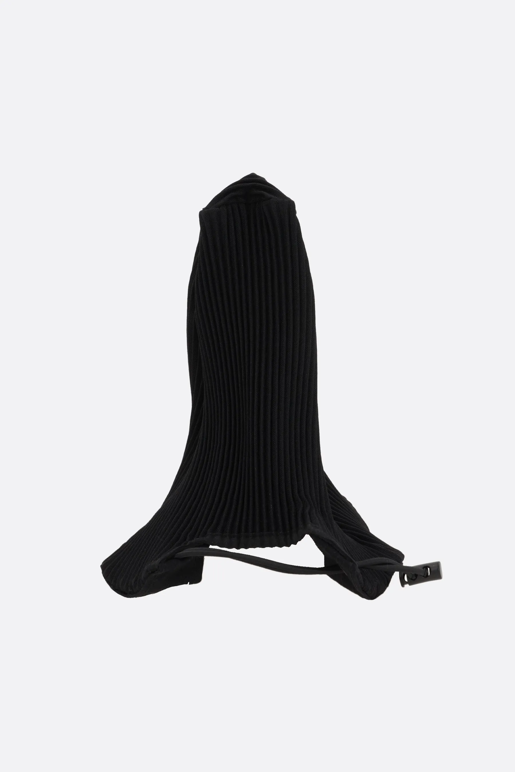 pleated technical poplin baseball cap