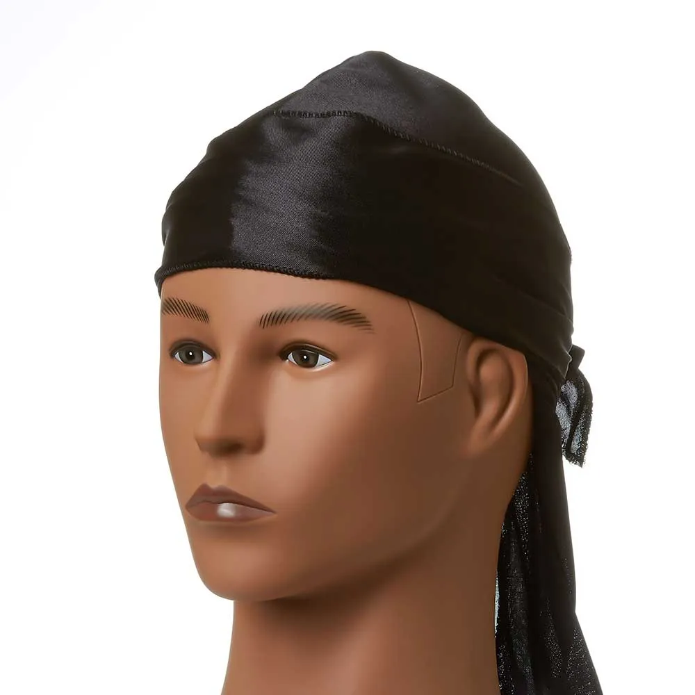 Power Wave Silky Satin Durag- 20% Longer & Wider Tail Perfect 360 Wave Durag [HD11]
