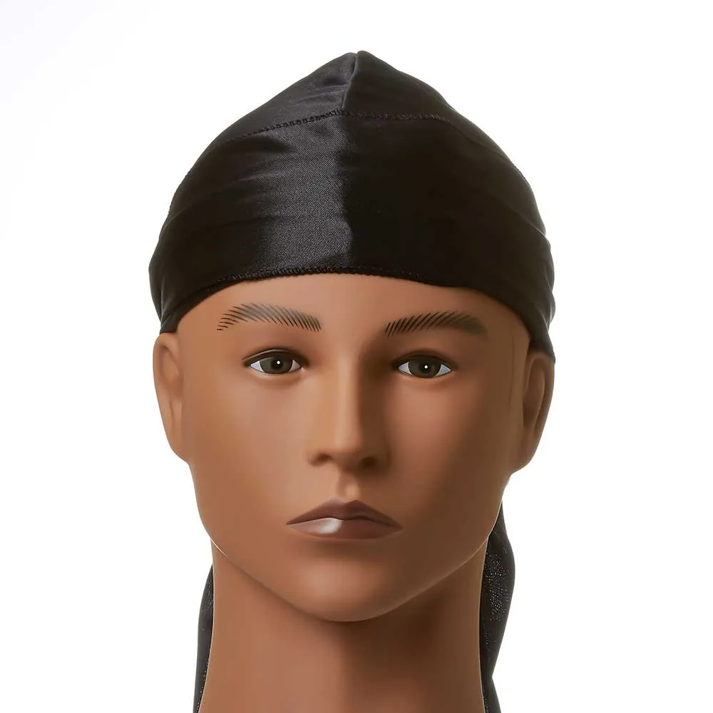 Power Wave Silky Satin Durag- 20% Longer & Wider Tail Perfect 360 Wave Durag [HD11]