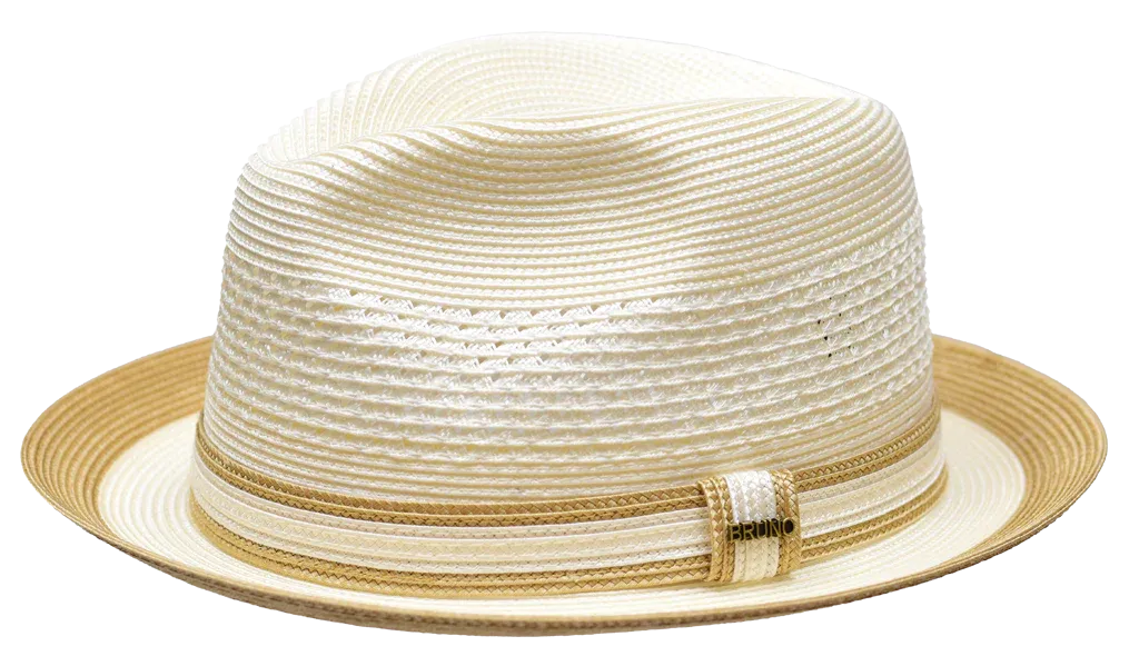 Retro Braid Straw Fedora by Bruno Capelo