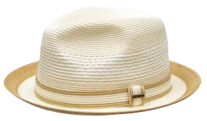 Retro Braid Straw Fedora by Bruno Capelo