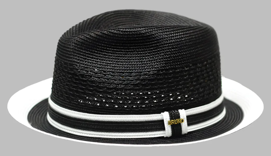 Retro Braid Straw Fedora by Bruno Capelo