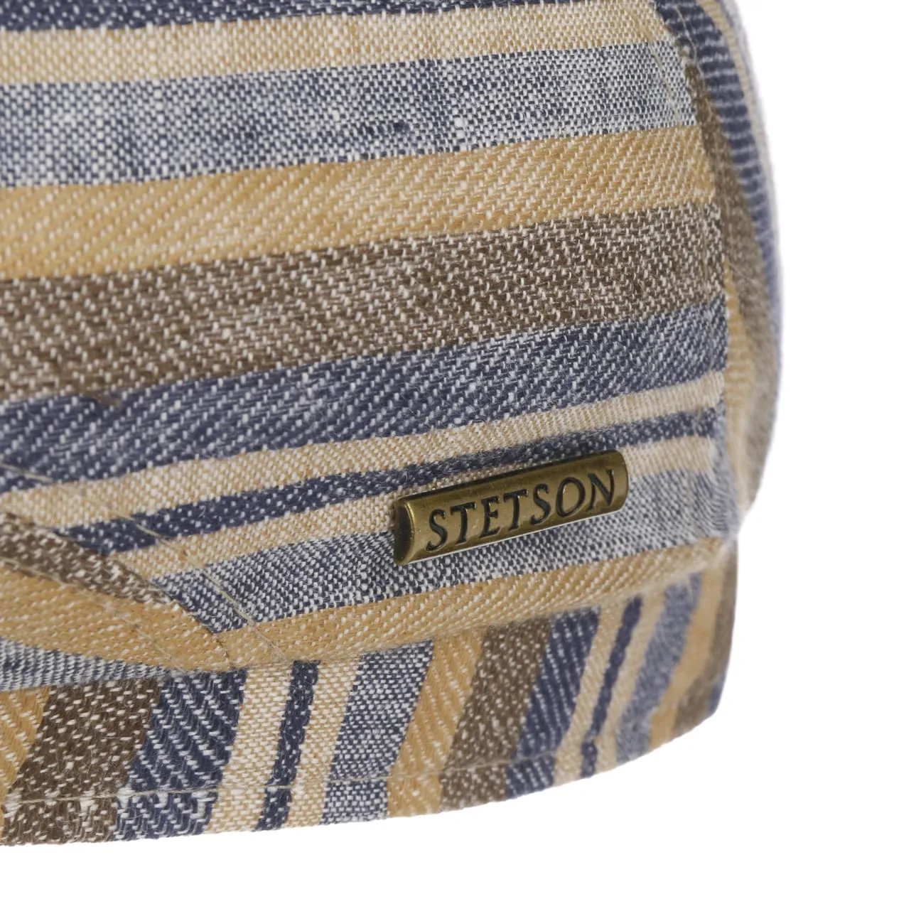 Sacota Driver Linen Flat Cap by Stetson