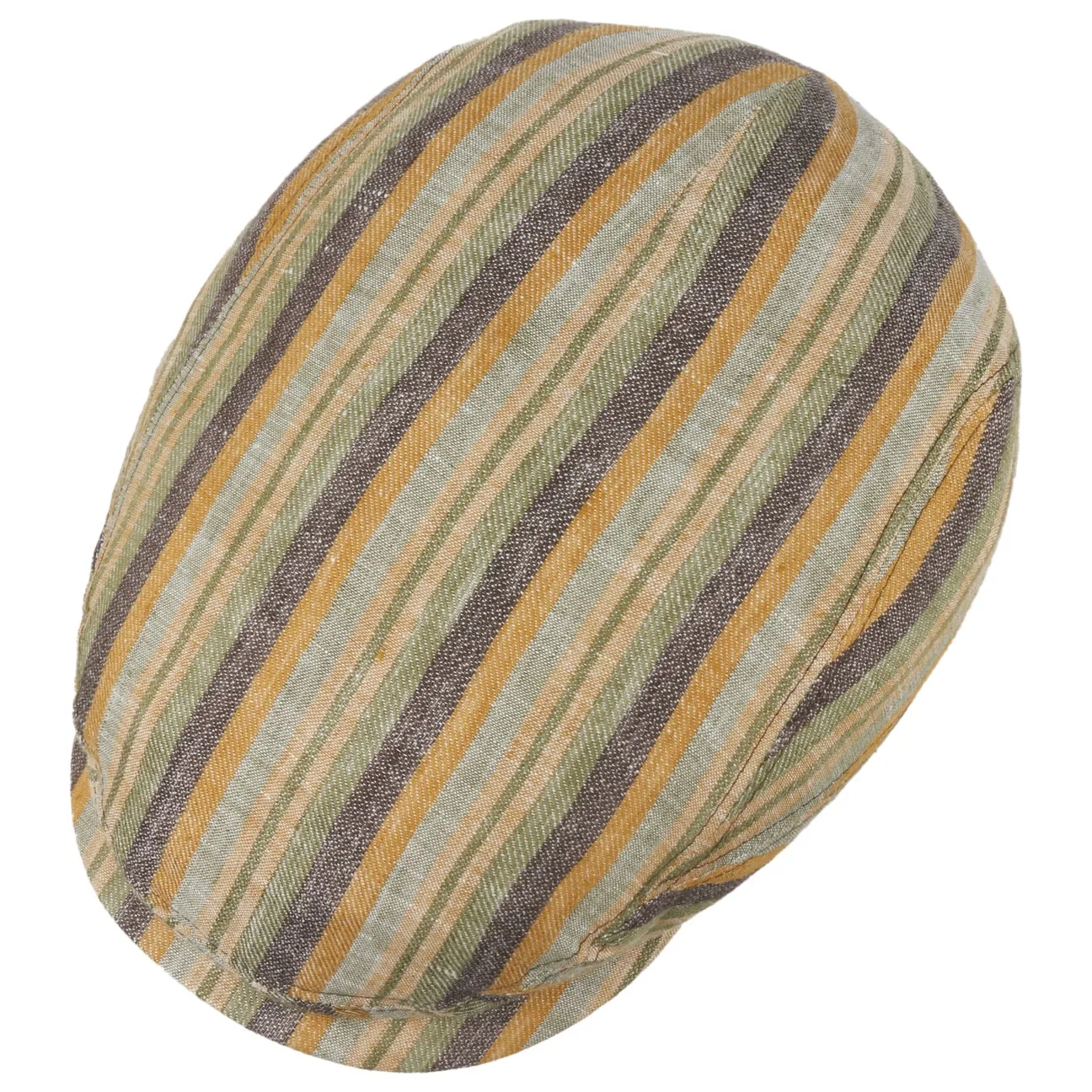 Sacota Driver Linen Flat Cap by Stetson