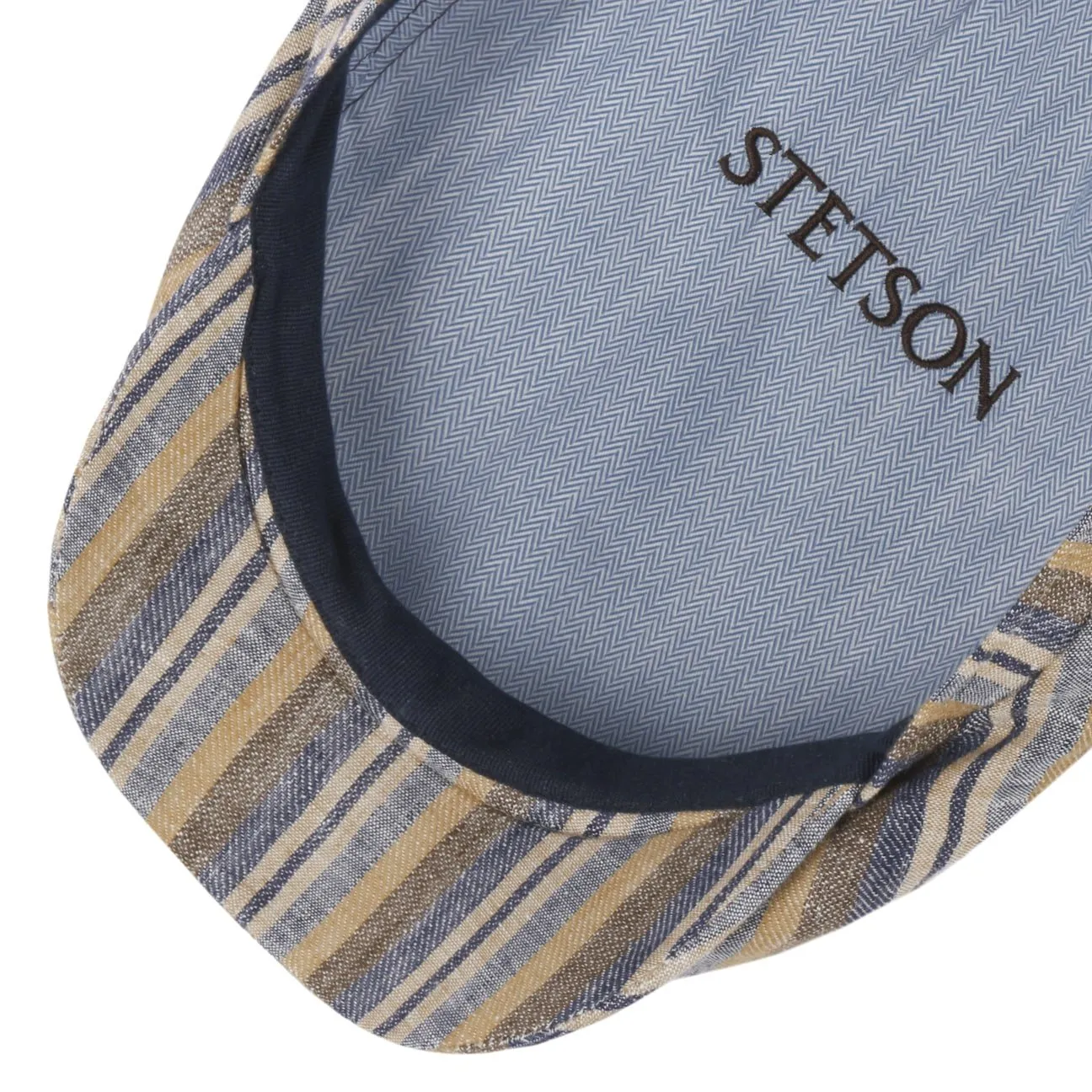 Sacota Driver Linen Flat Cap by Stetson