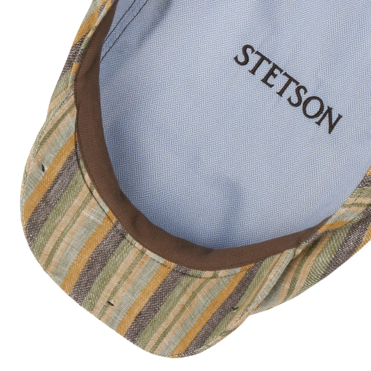 Sacota Driver Linen Flat Cap by Stetson