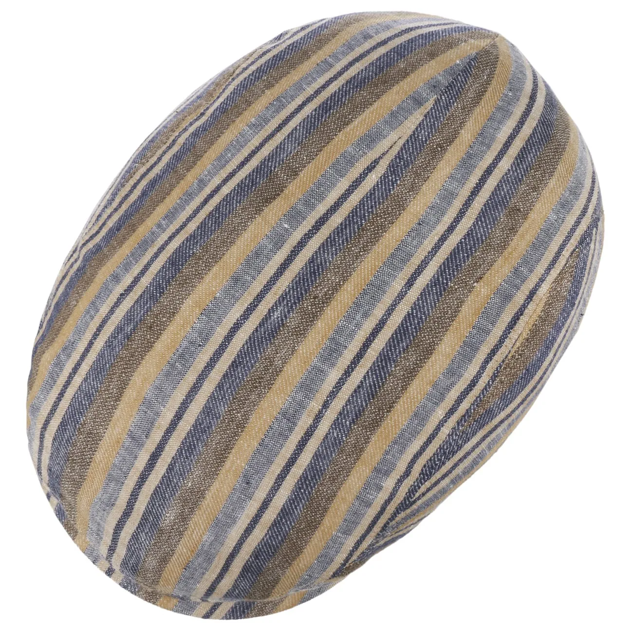 Sacota Driver Linen Flat Cap by Stetson