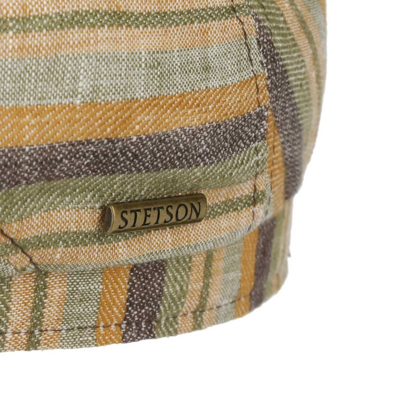 Sacota Driver Linen Flat Cap by Stetson