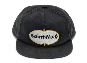 Saint Michael Eat Me 5 Panel Cap in Black xld