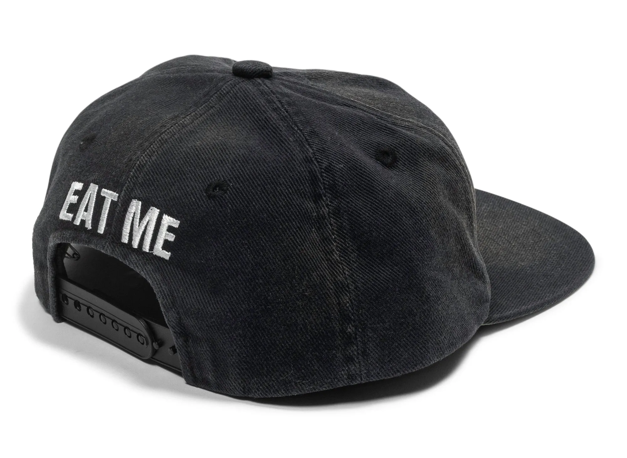 Saint Michael Eat Me 5 Panel Cap in Black xld
