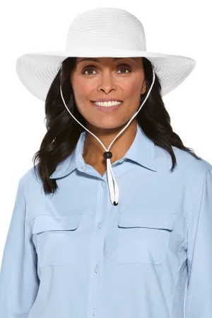 Shelly Shapeable Travel Sun Hat | White