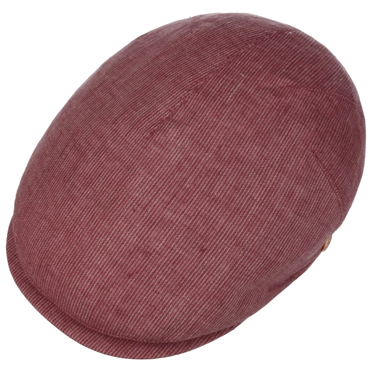Sidney Linen Stripes Flat Cap by Mayser