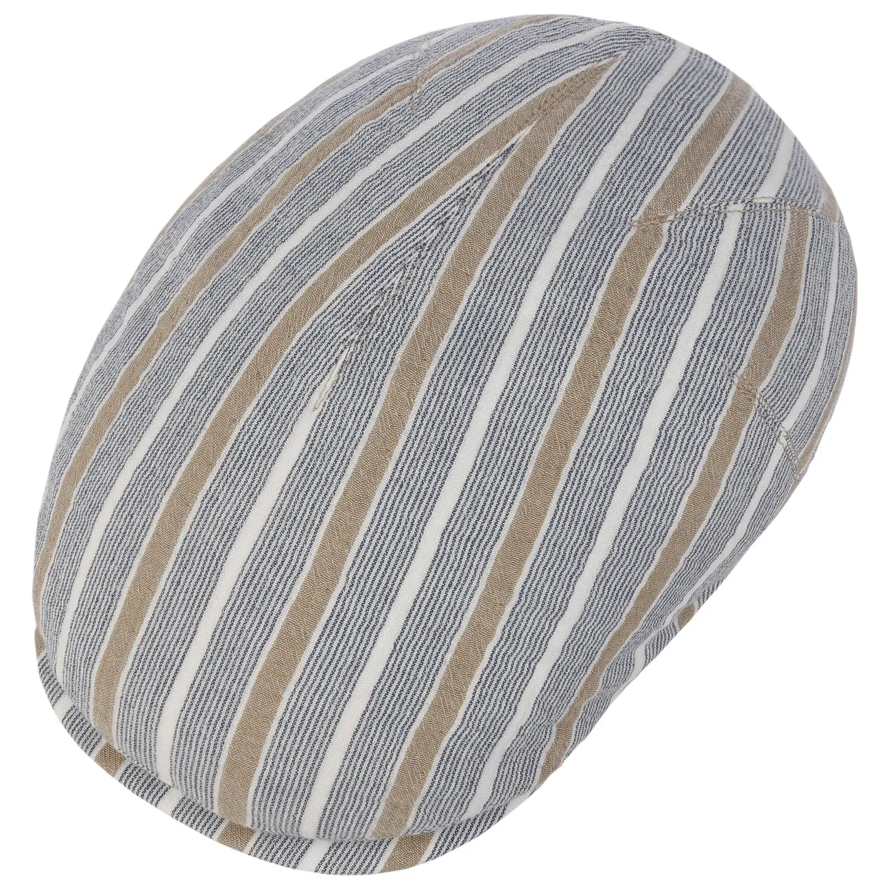 Sidney Stripes Cotton Flat Cap by Mayser