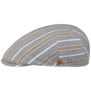 Sidney Stripes Cotton Flat Cap by Mayser