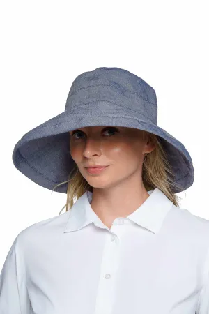 Sydney Kettle Brim Cotton Hat | Denim Blue