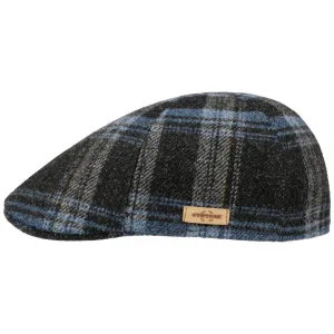 Texas Shadow Plaid Flat Cap by Stetson