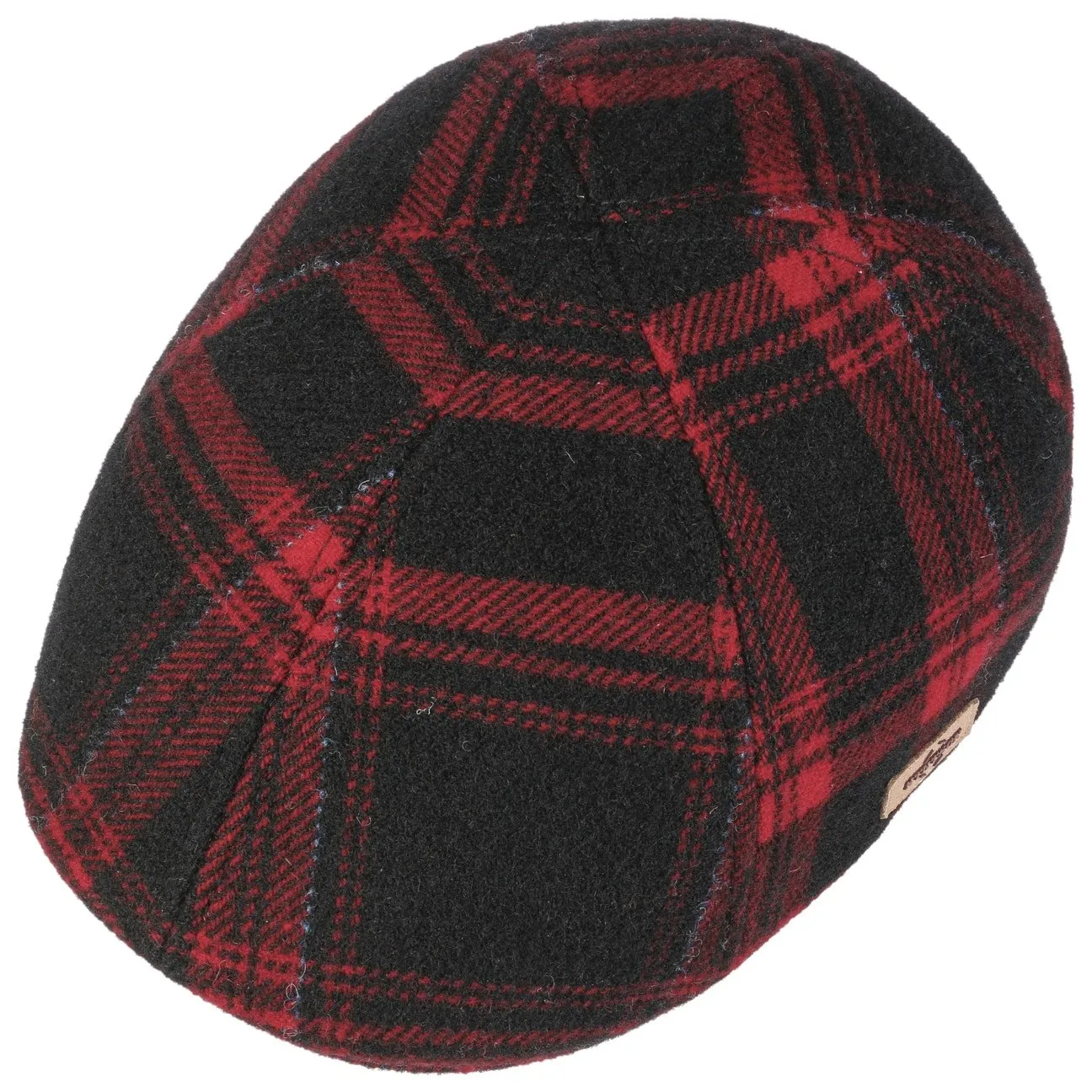 Texas Shadow Plaid Flat Cap by Stetson
