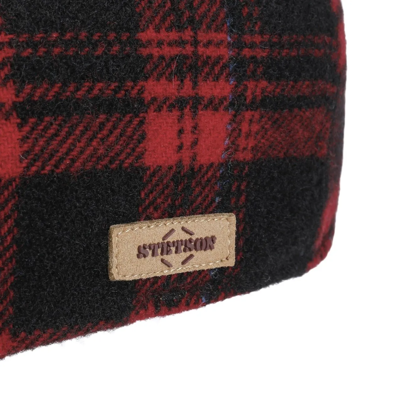 Texas Shadow Plaid Flat Cap by Stetson