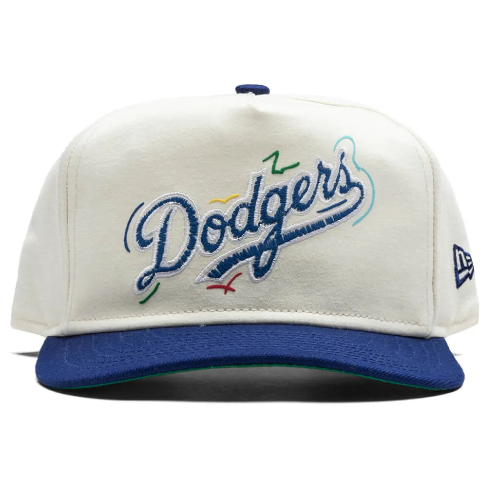 The Golfer Snapback Team Scribble - Los Angeles Dodgers