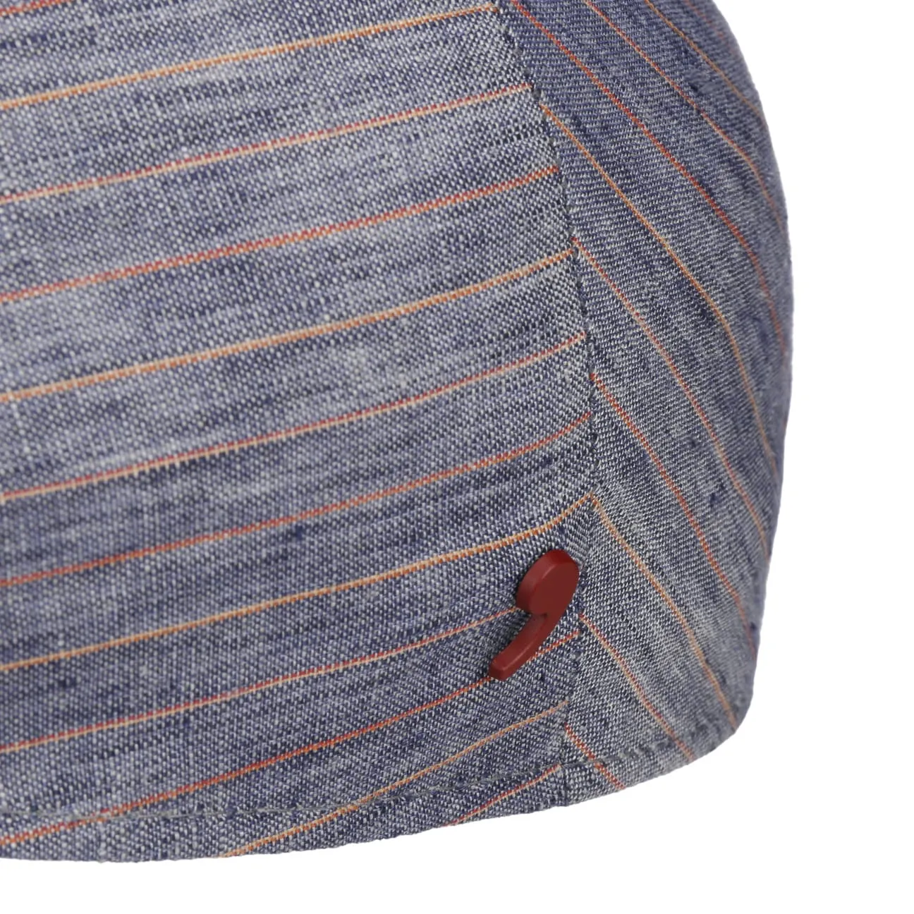 Twotone Stripes Linen Flat Cap by Alfonso D'Este