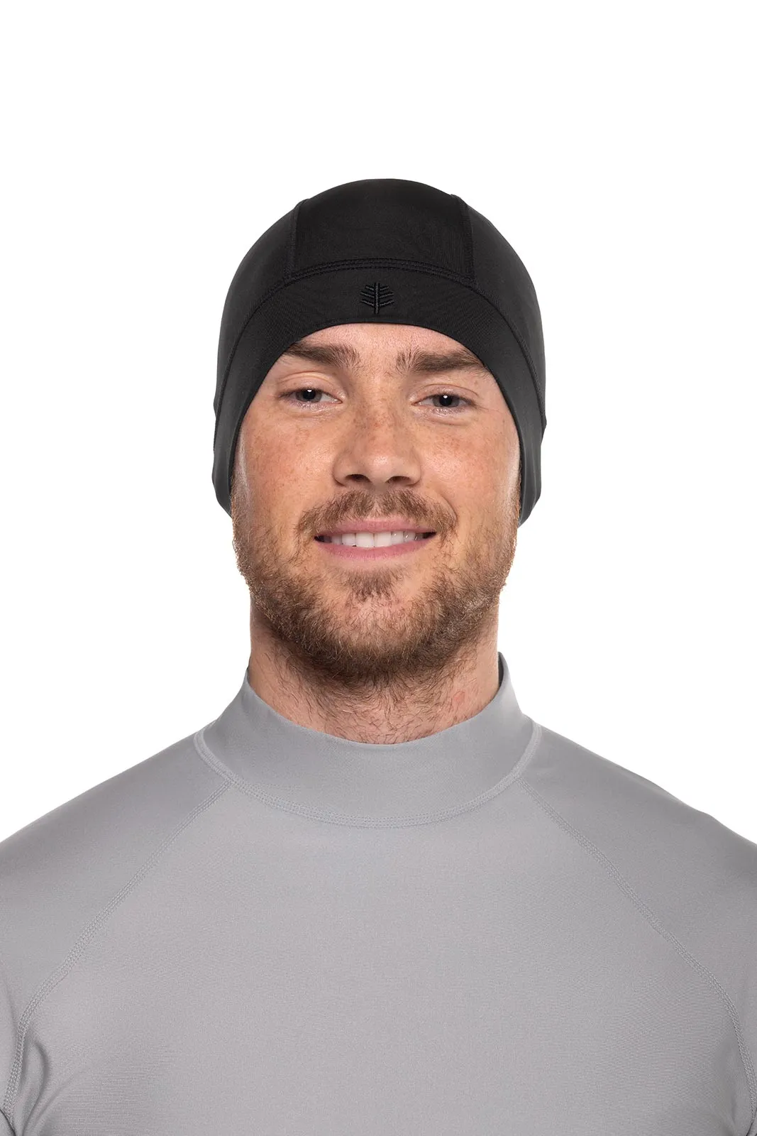 Unisex Aqua Sun Skully Cap | Black