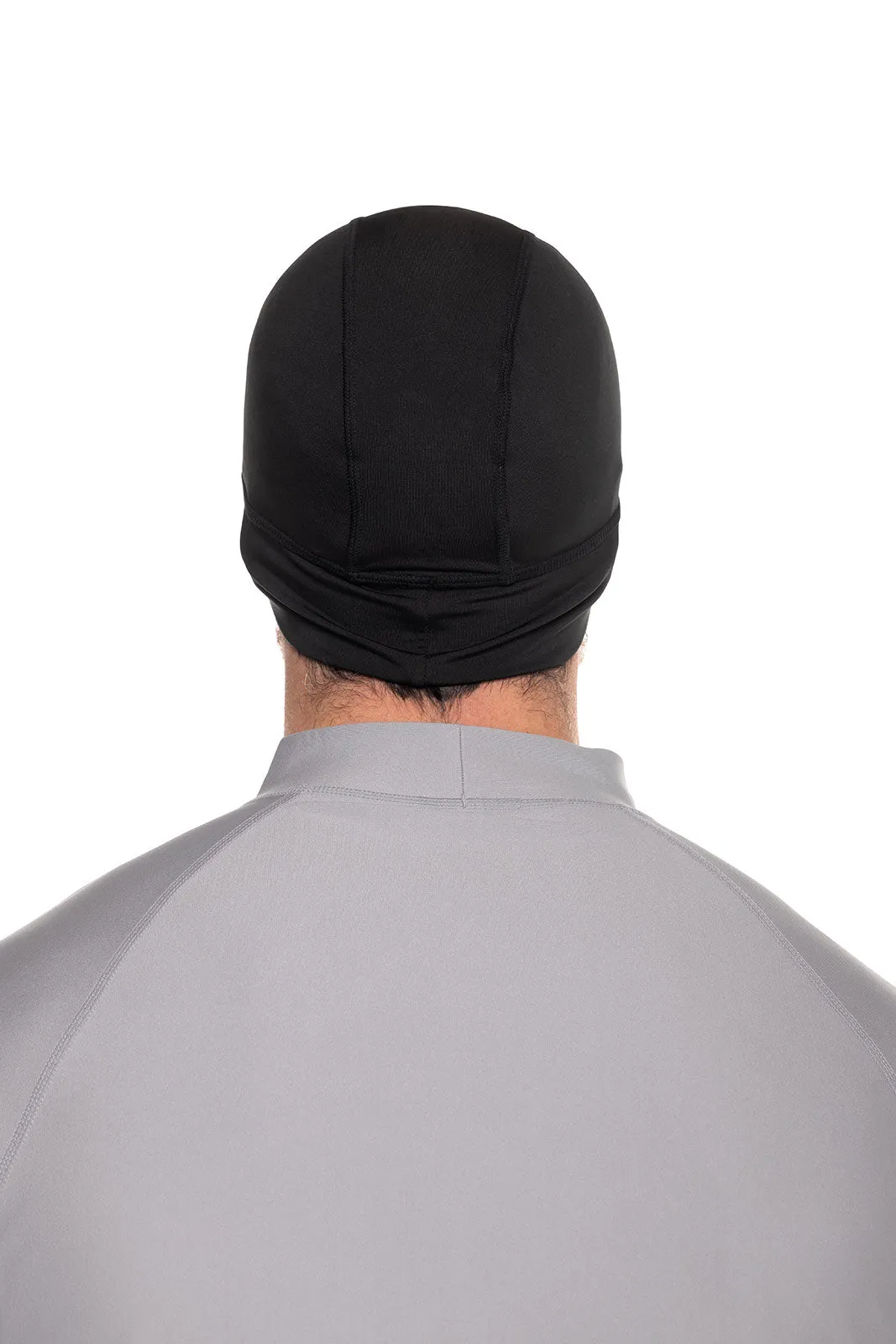 Unisex Aqua Sun Skully Cap | Black