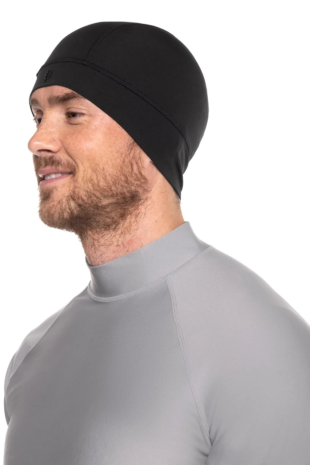 Unisex Aqua Sun Skully Cap | Black