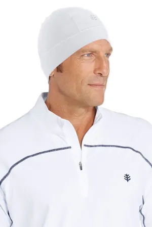 Unisex Aqua Sun Skully Cap | White