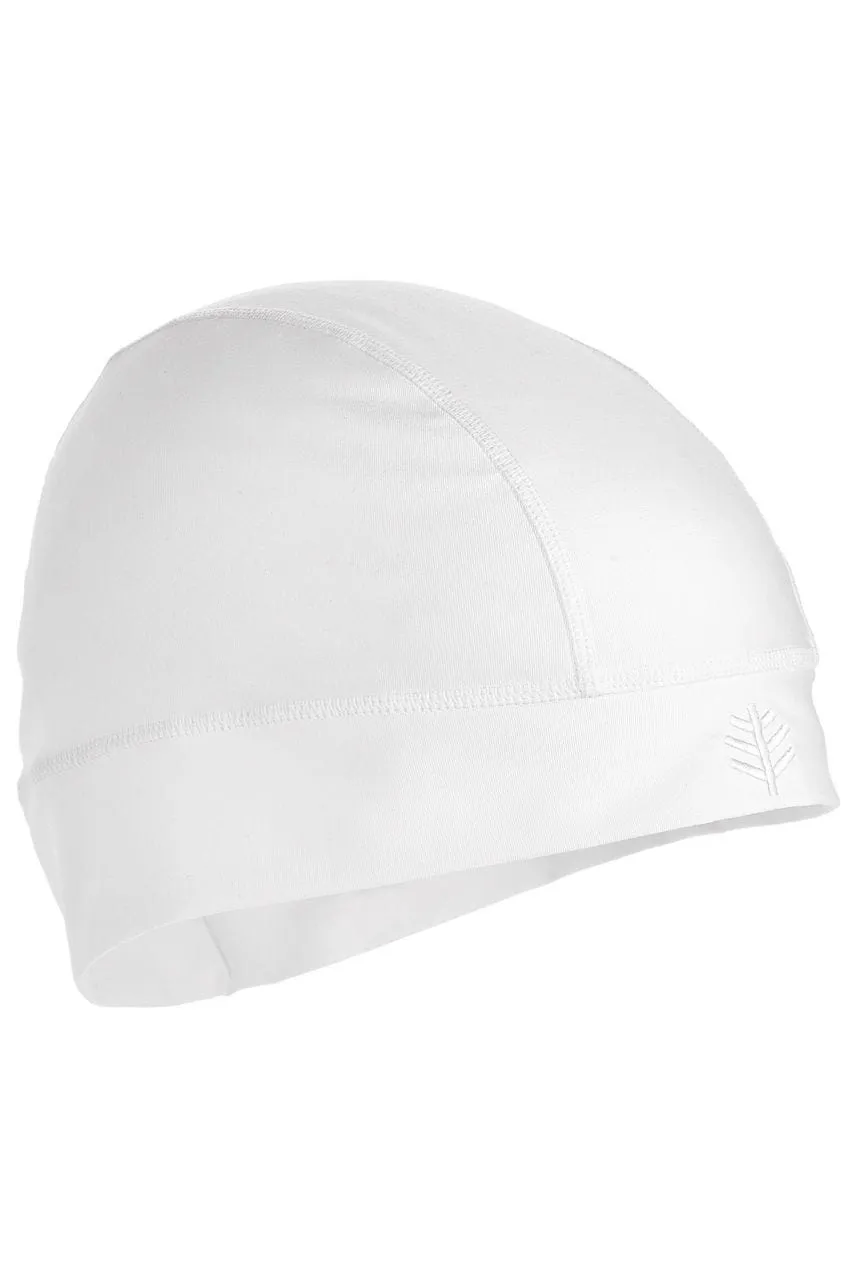 Unisex Aqua Sun Skully Cap | White