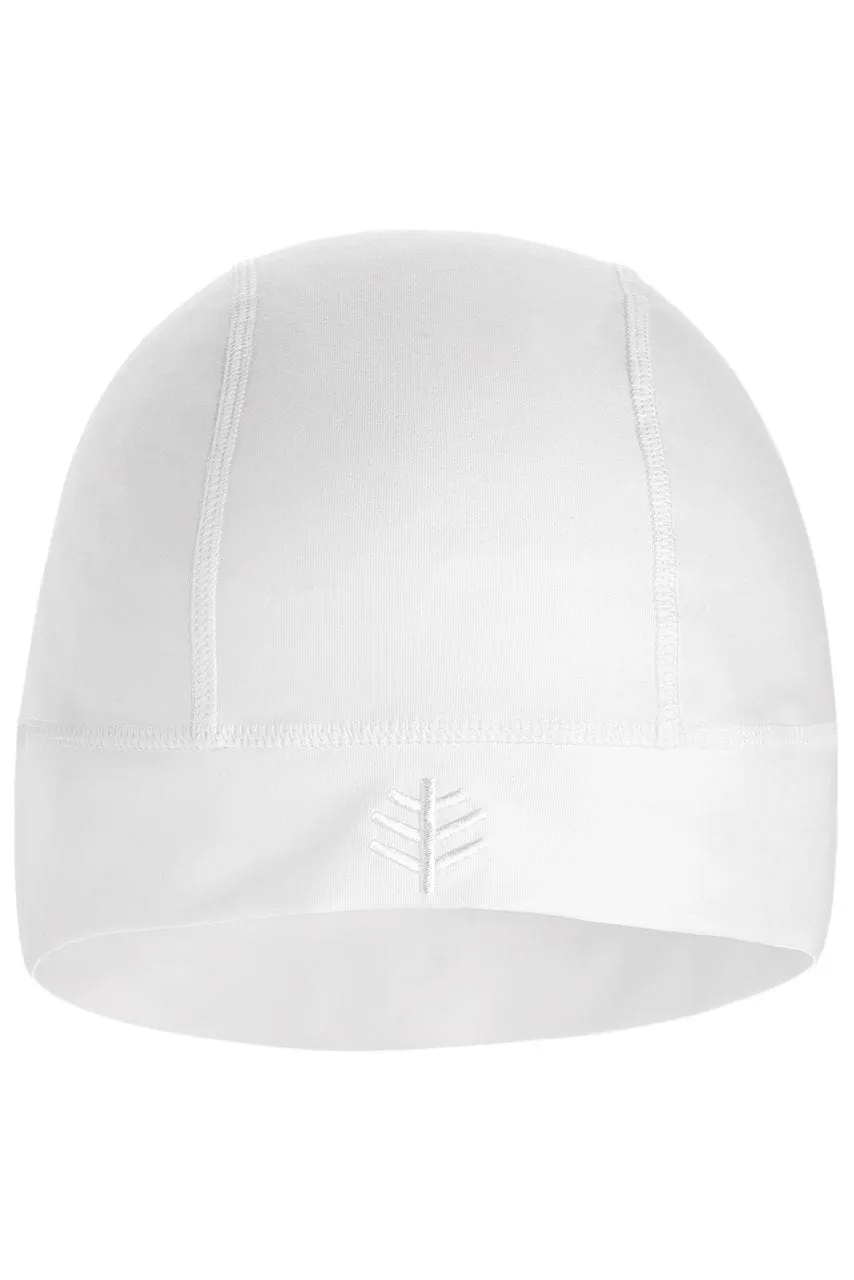 Unisex Aqua Sun Skully Cap | White