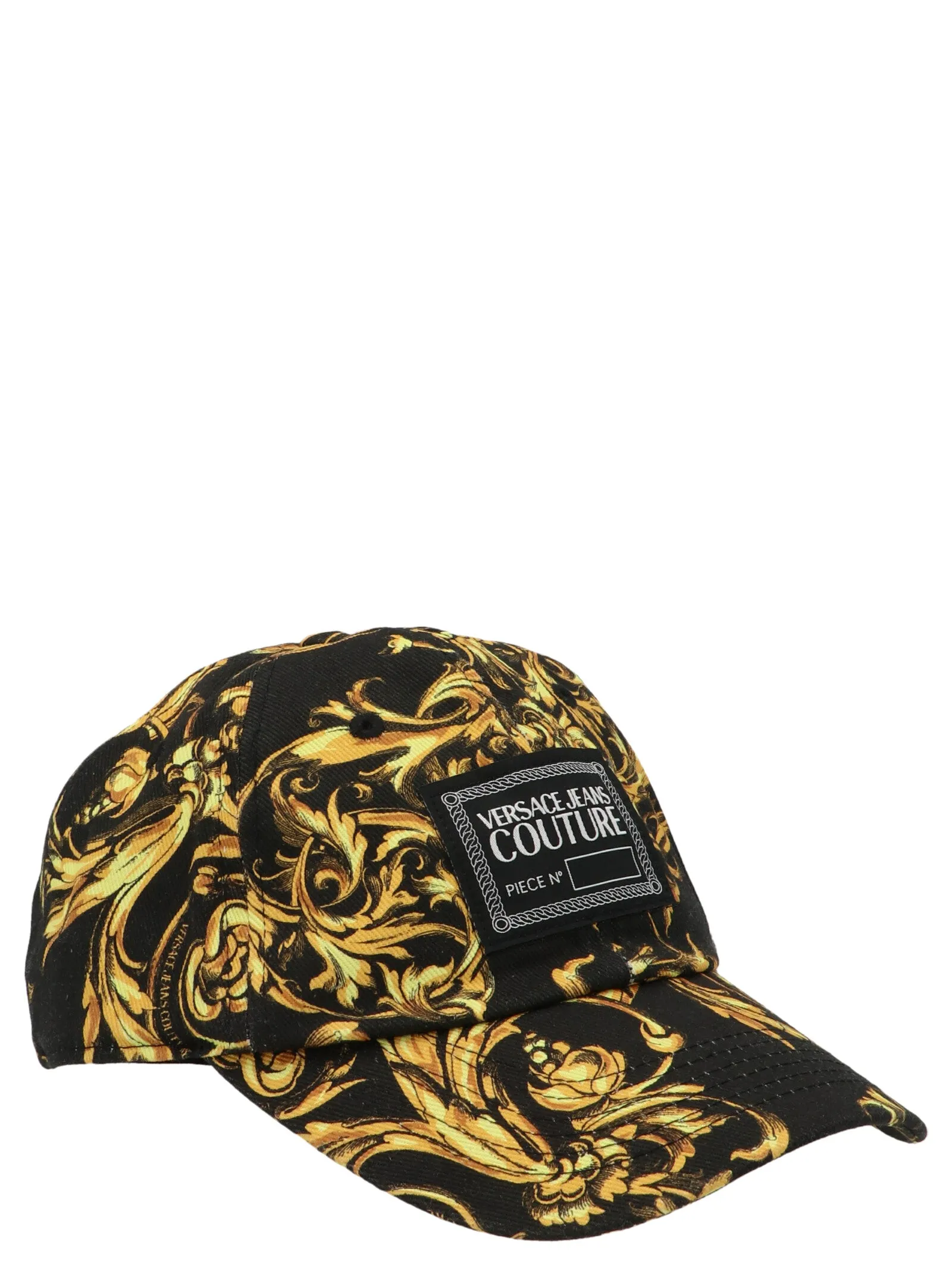 Versace Jeans Couture Baroque Logo Patch Baseball Hat