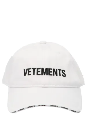 Vetements Logo Embroidered Cap
