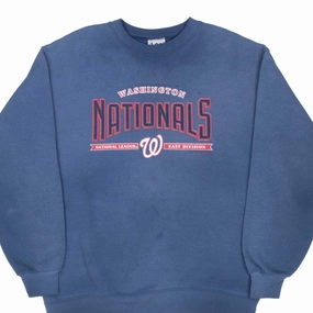 VINTAGE MLB WASHINGTON NATIONALS 2004 BLUE SWEATSHIRT LARGE